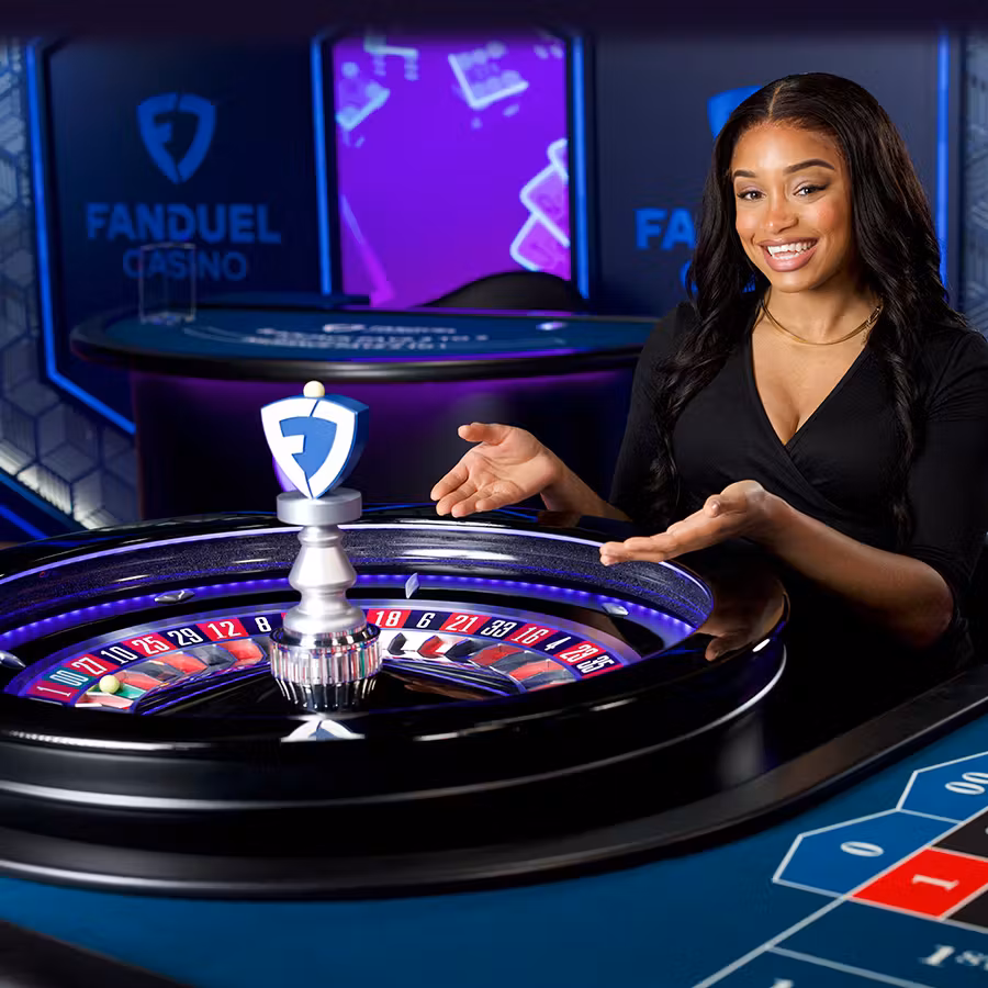 Dealer at a live casino table